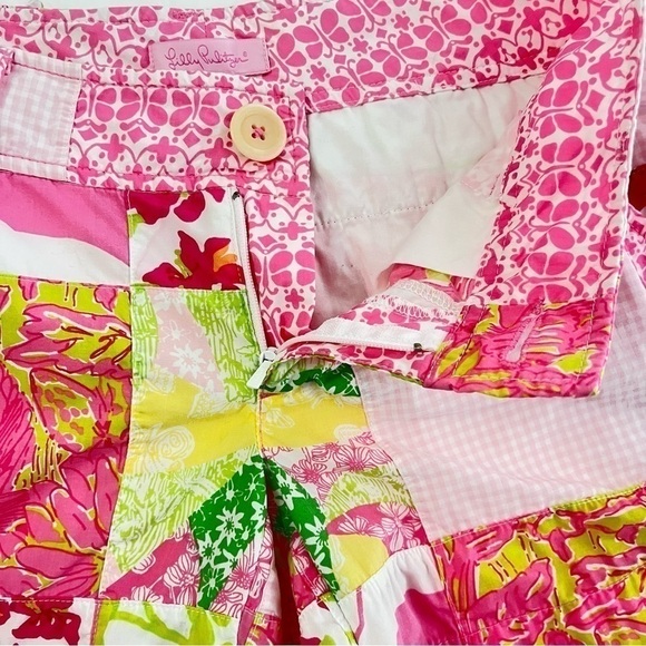 LILLY Pulitzer Patchwork Classic Shorts Size 0 - Picture 6 of 8